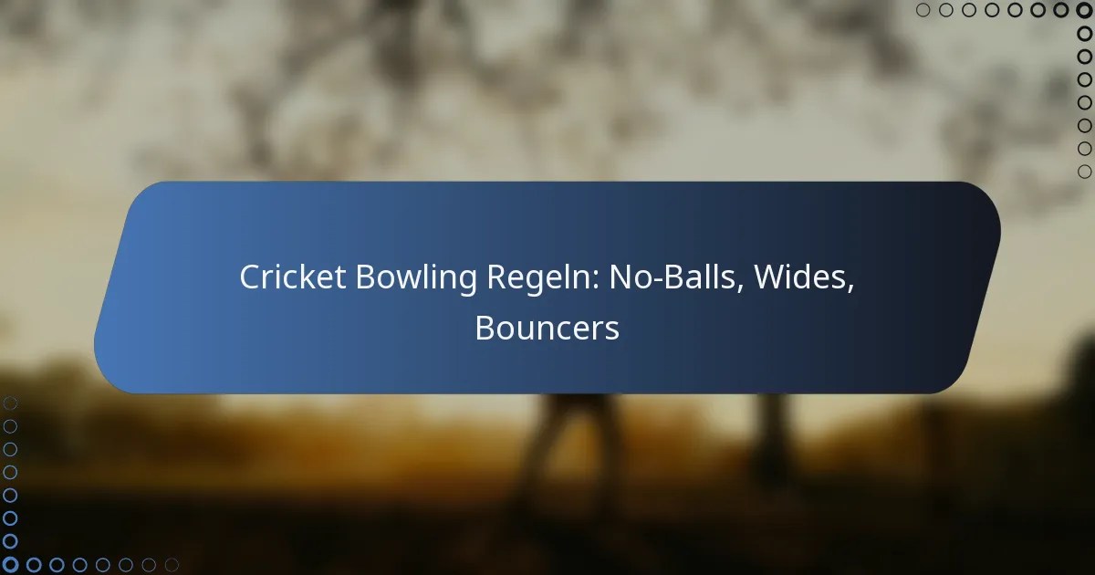 Cricket Bowling Regeln: No-Balls, Wides, Bouncers